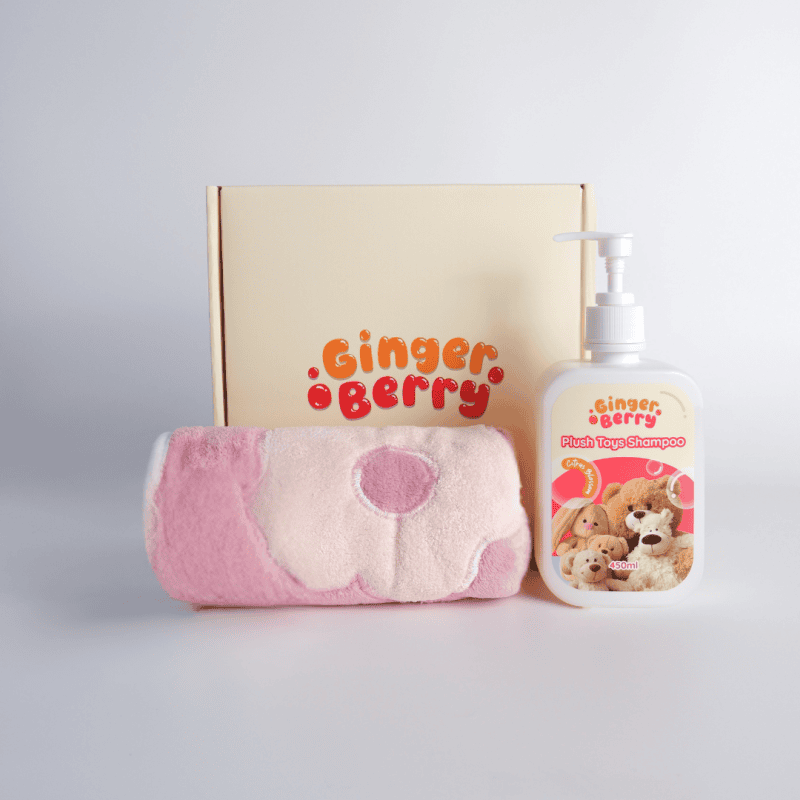 Ginger Berry Plushie Spa Set (Shampoo + Spa Towel)
