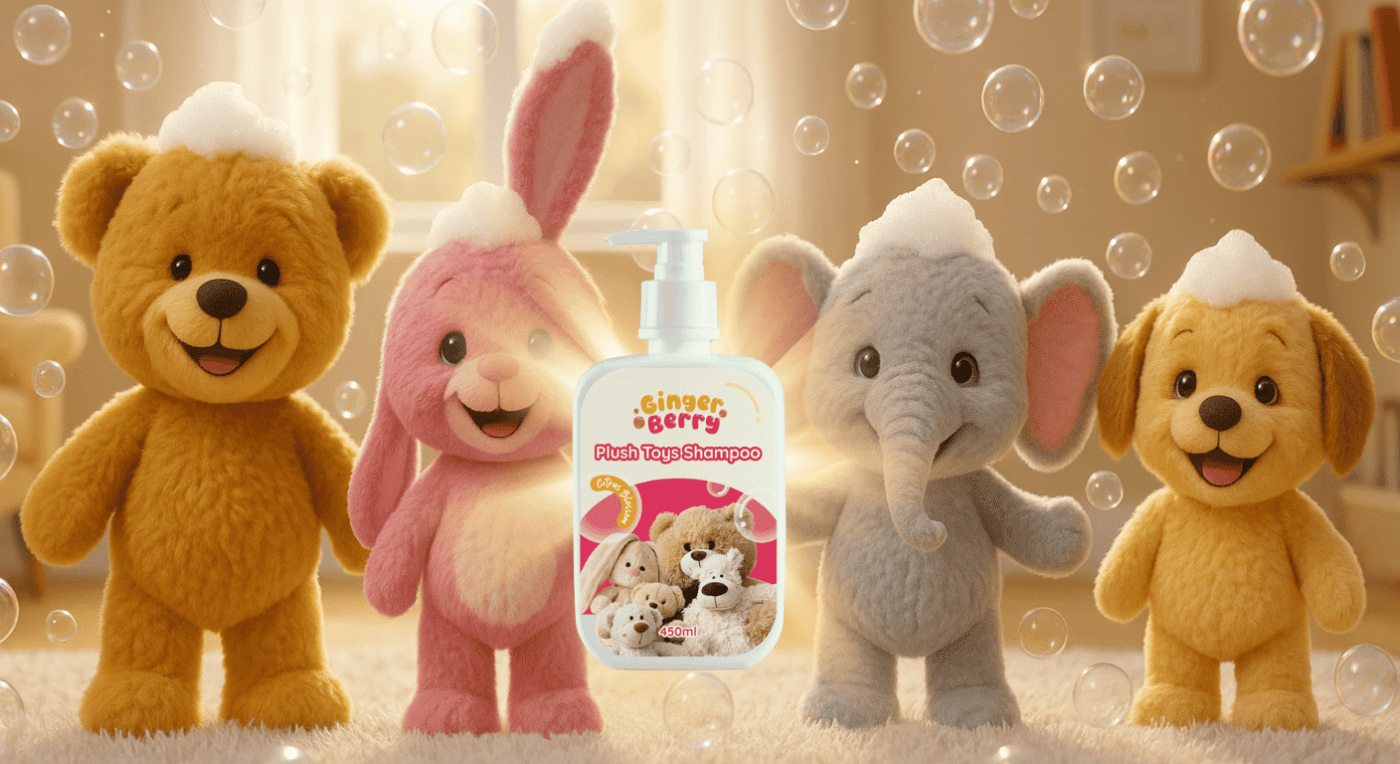 Ginger Berry Clean Plushie with Shampoo